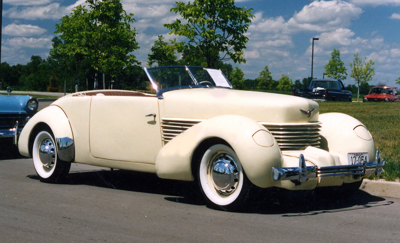    Buehrig designed Classic……..1936 Cord 810 Phaeton owned by Jim and Myrna Schild   