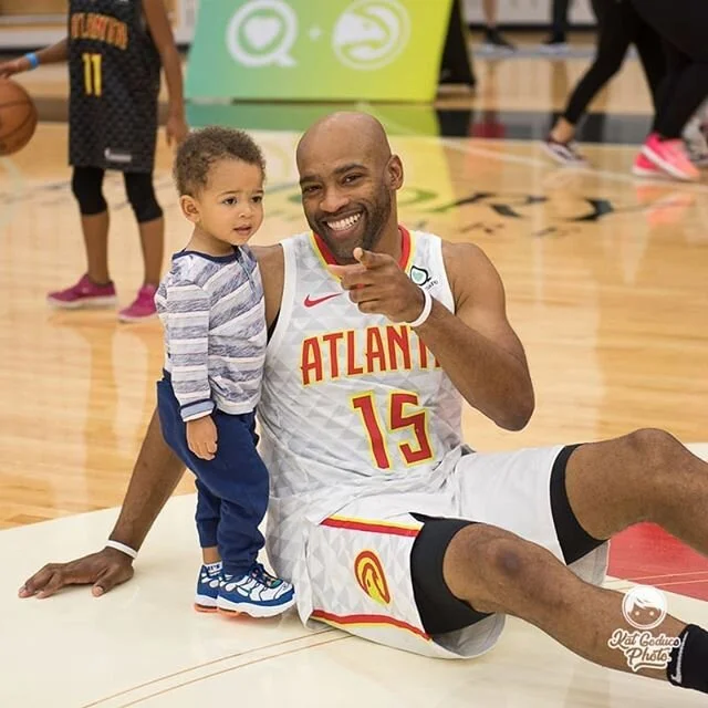 It's official #vincecarter announces his retirement after 22 years...Thank you for being you :) ....it has been really awesome to be able to capture him the last 2 seasons with the @atlhawks ...it was kind of full circle when I used to intern @and1 c
