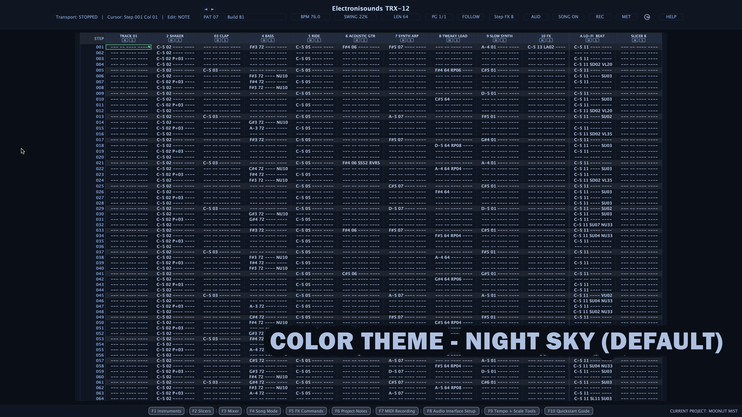 TRX-12 — Tracker DAW for Windows & Mac | Electronisounds — ELECTRONISOUNDS