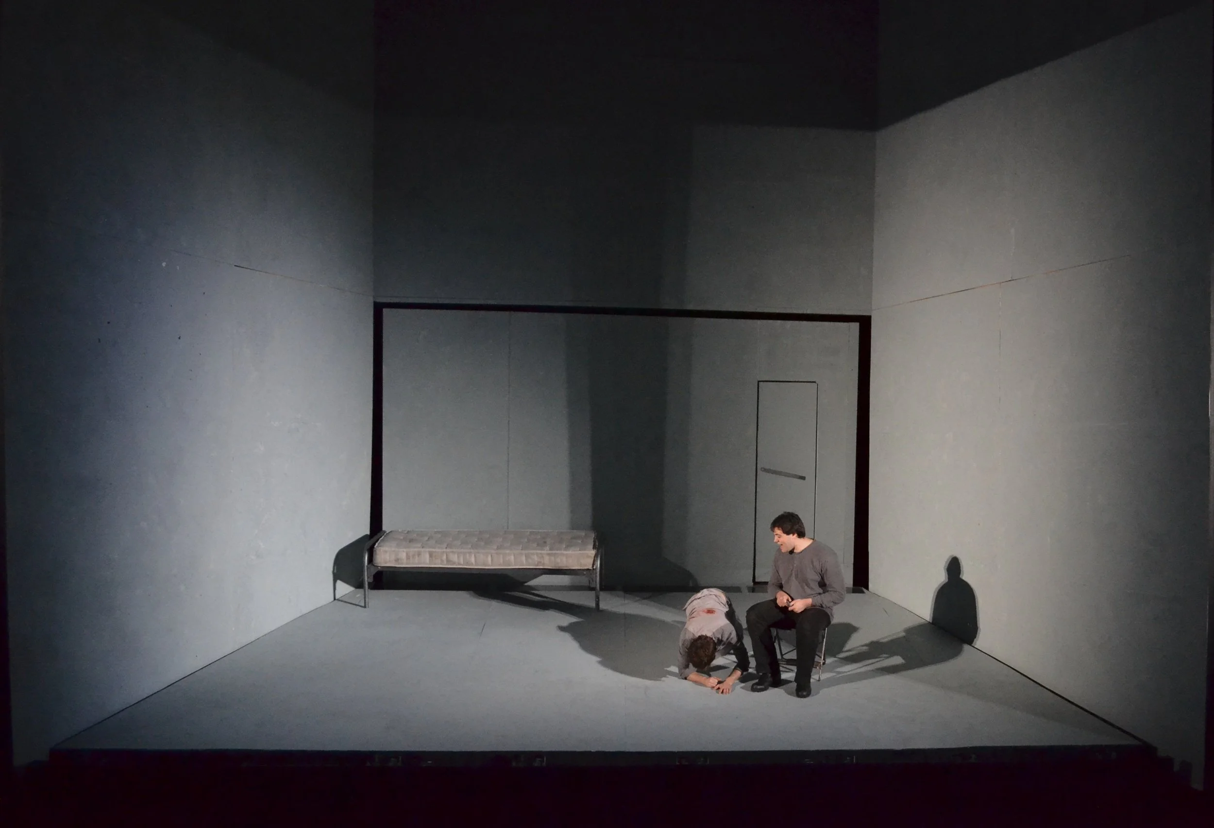  THE PILLOWMAN  The Loeb Mainstage - Cambridge, MA - March 2014 - Harvard-Radcliffe Dramatic Club  Directed by LILLETH  Scenic Design by Daniel Prosky and LILLETH  Puppet Design by LILLETH and Alona Bach  Lighting Design by Hannah Sears  Costume Desi