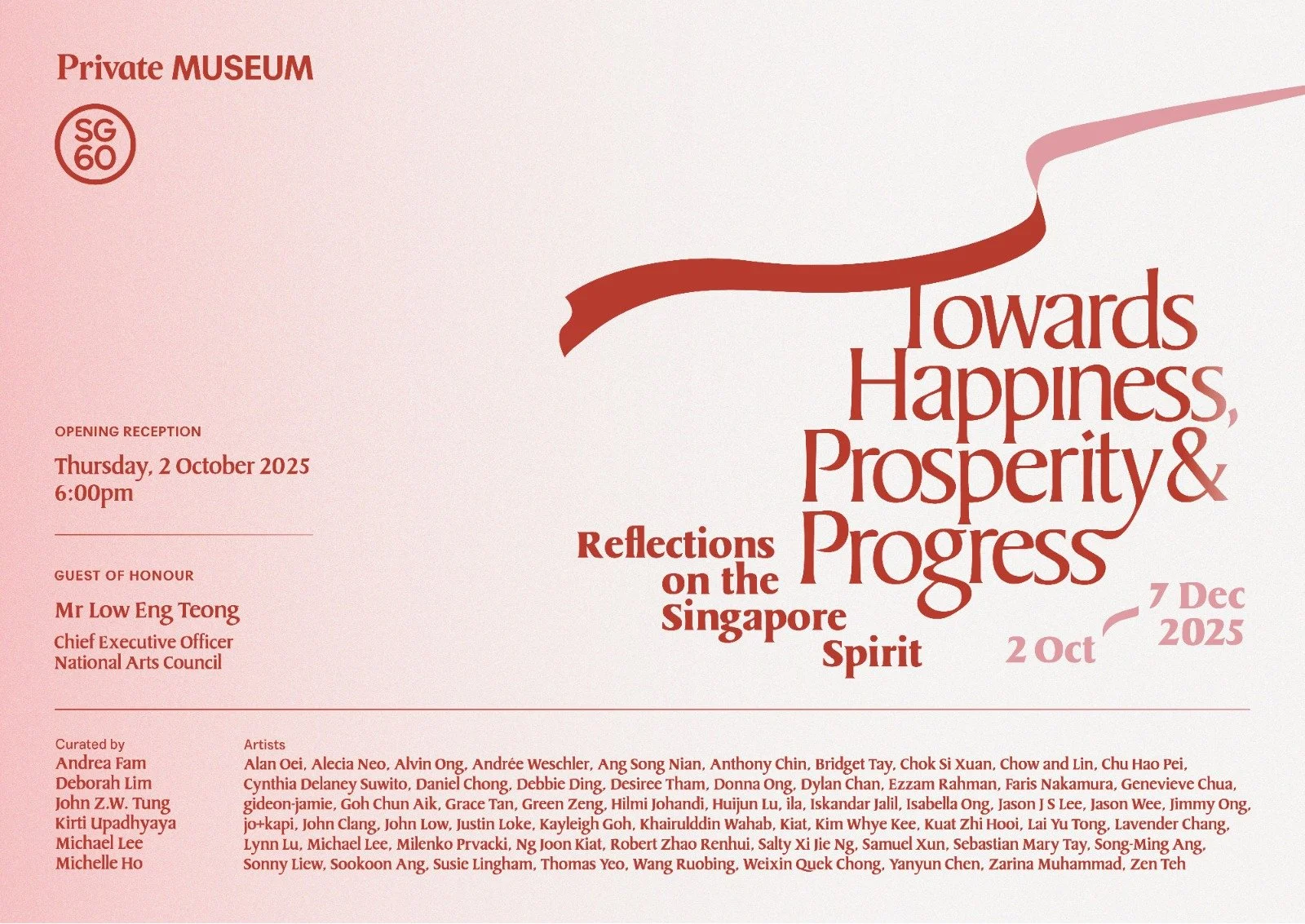 2 Oct – 7 Dec 2025 | Towards Happiness, Prosperity &amp; Progress: Reflections on the Singapore Spirit