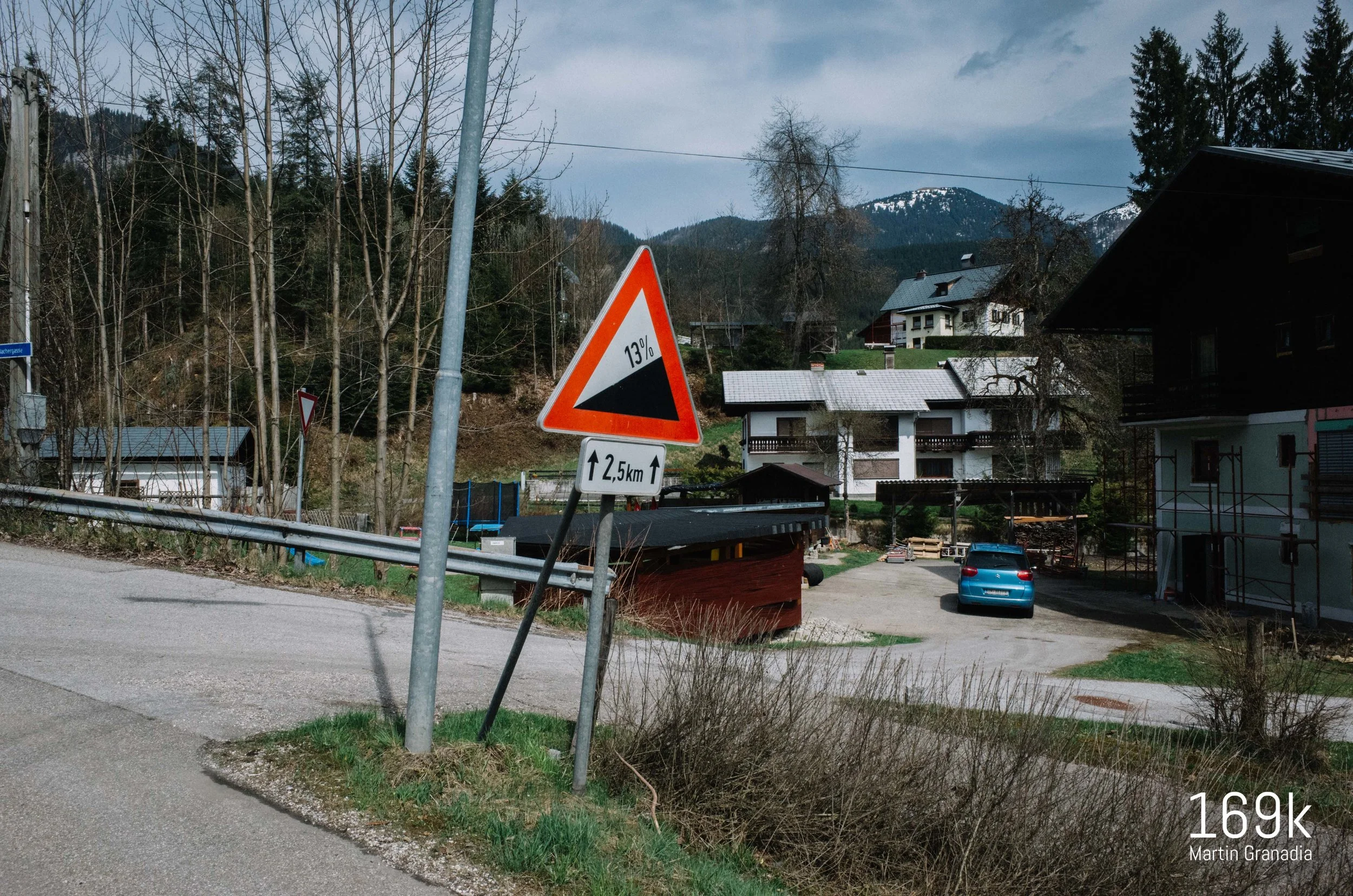 Direkt nach der Ausfahrt aus Gosau geht´s weiter mit dem Höhenmetersammeln!