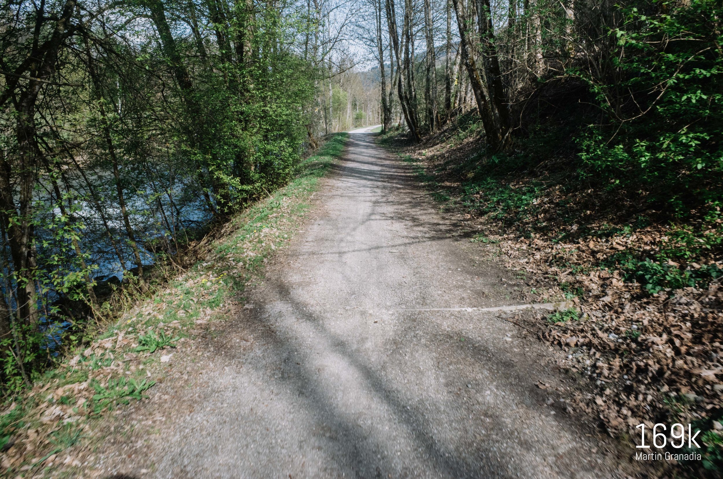 Auch der Ennsradweg R7 - fester Schotter, der auch geeignet ist für Rennräder