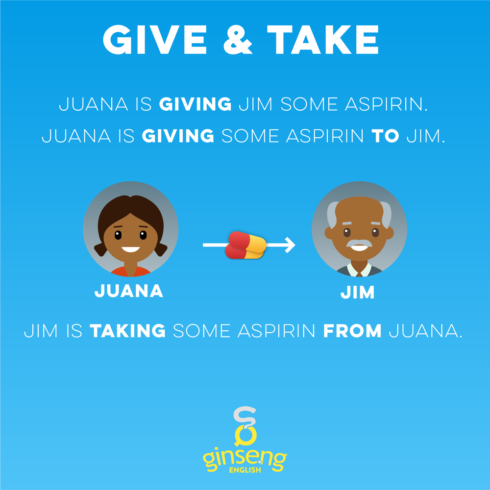 Give Take Borrow And Lend Ginseng English Learn English