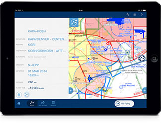Jeppesen's Mobile FliteDeck VFRImage credit: Jeppesen