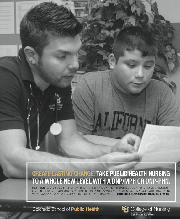 Recruitment content for the University of Colorado's new DNP/MPH dual degree program.