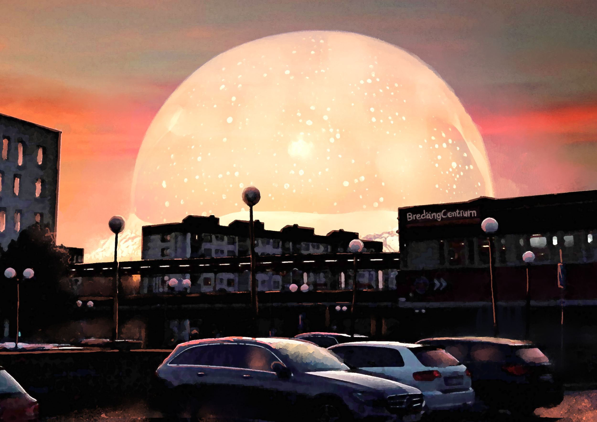 »Bredäng C, Rapatronisk atombom - Fear is the Mind Killer« - inkjet print - 2025