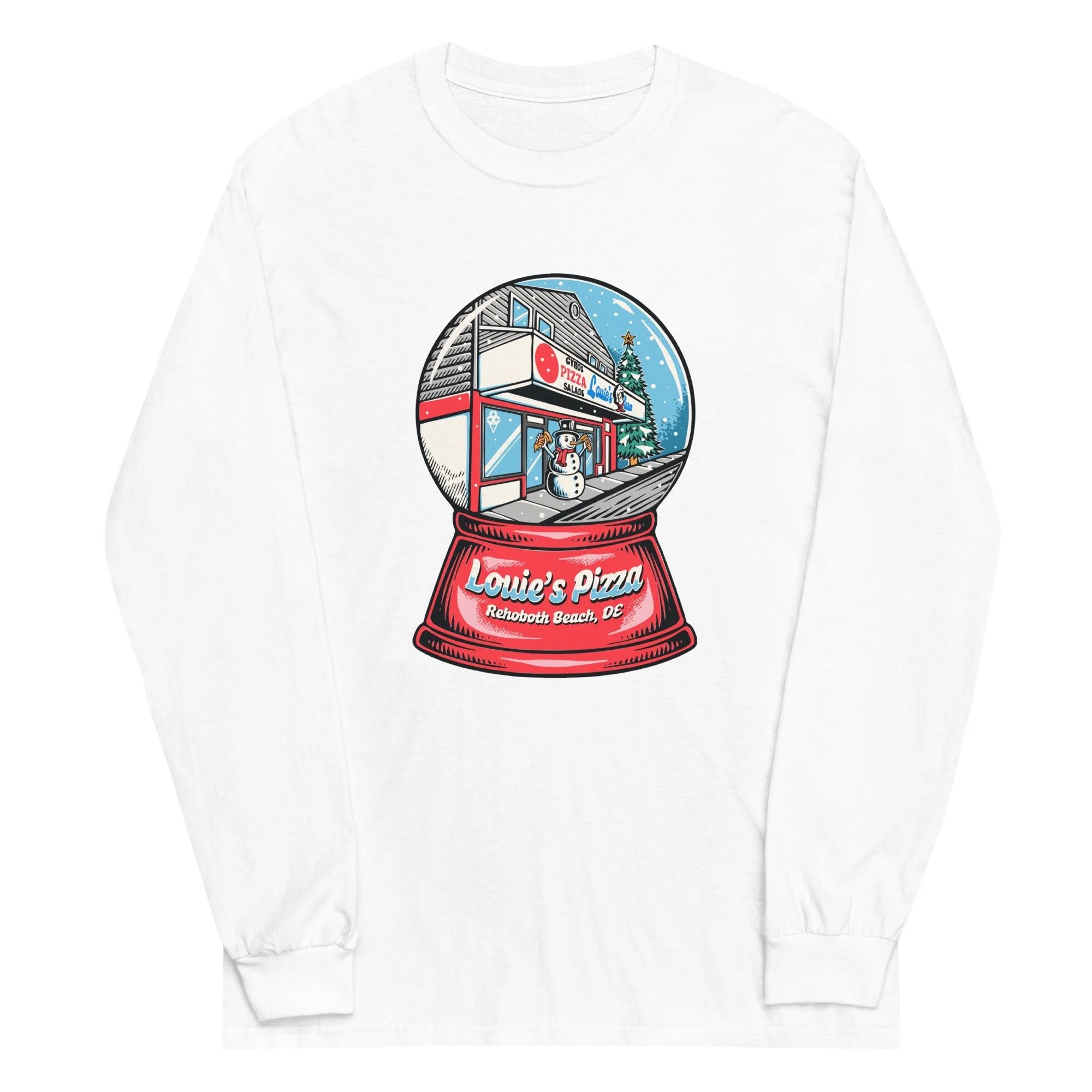 Louie's Pizza Globe Long Shirt