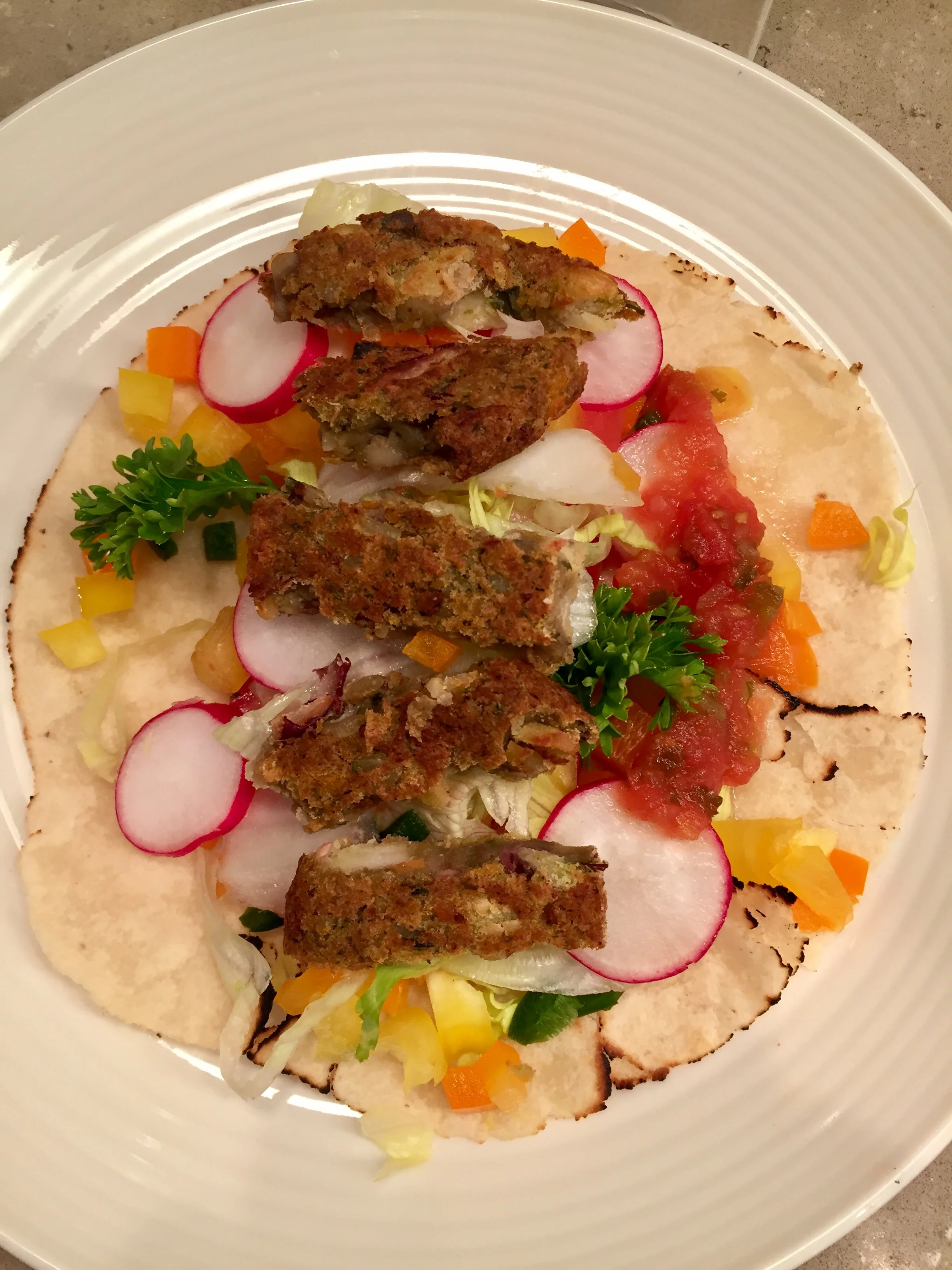 Bean Burger Tortilla