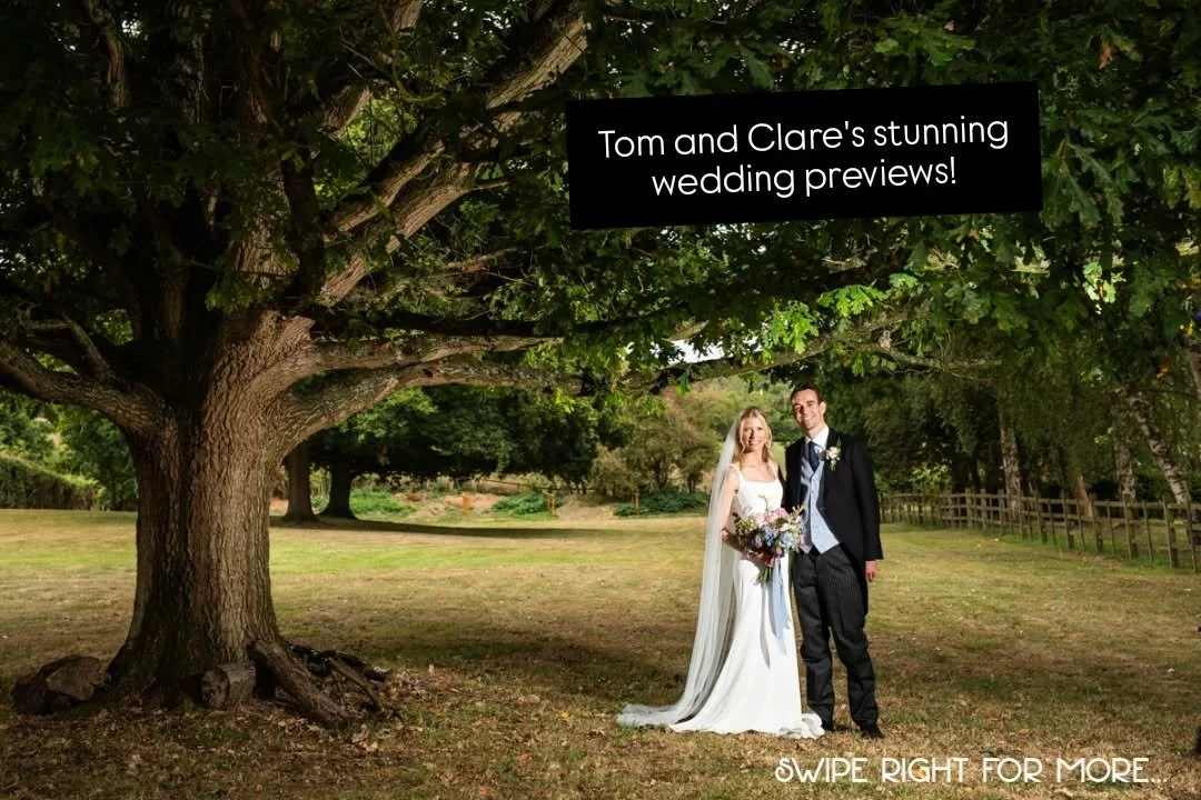 Next one my editing screen is an absolute BEAUTY of a wedding! Tom and Clare tied the knot at the glorious St Luke's in Gaddesby and then partied at the family home with a stunning marquee in the garden, supplied by @shades_canvas. It looked incredib