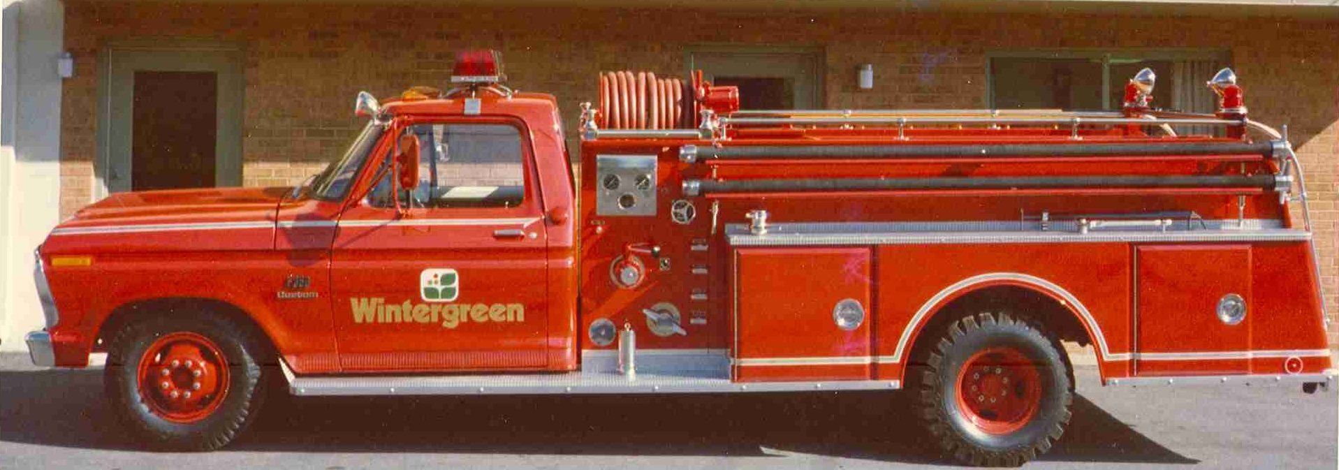 Wintergreen's first fire engine
