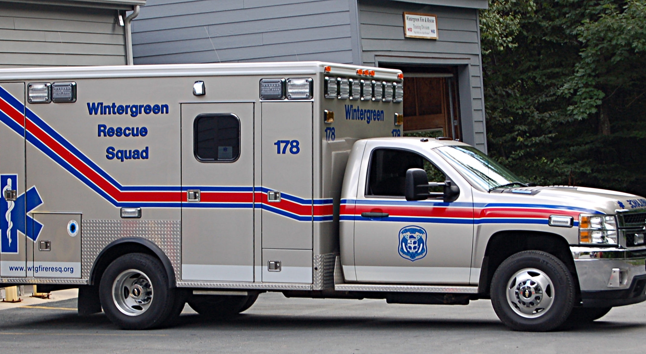 Medic 178 - 4x4 2012 Chevy ALS McCoy Miller Ambulance. This unit is equipped with a full complement of Advanced Medical Supplies and LED lighting.