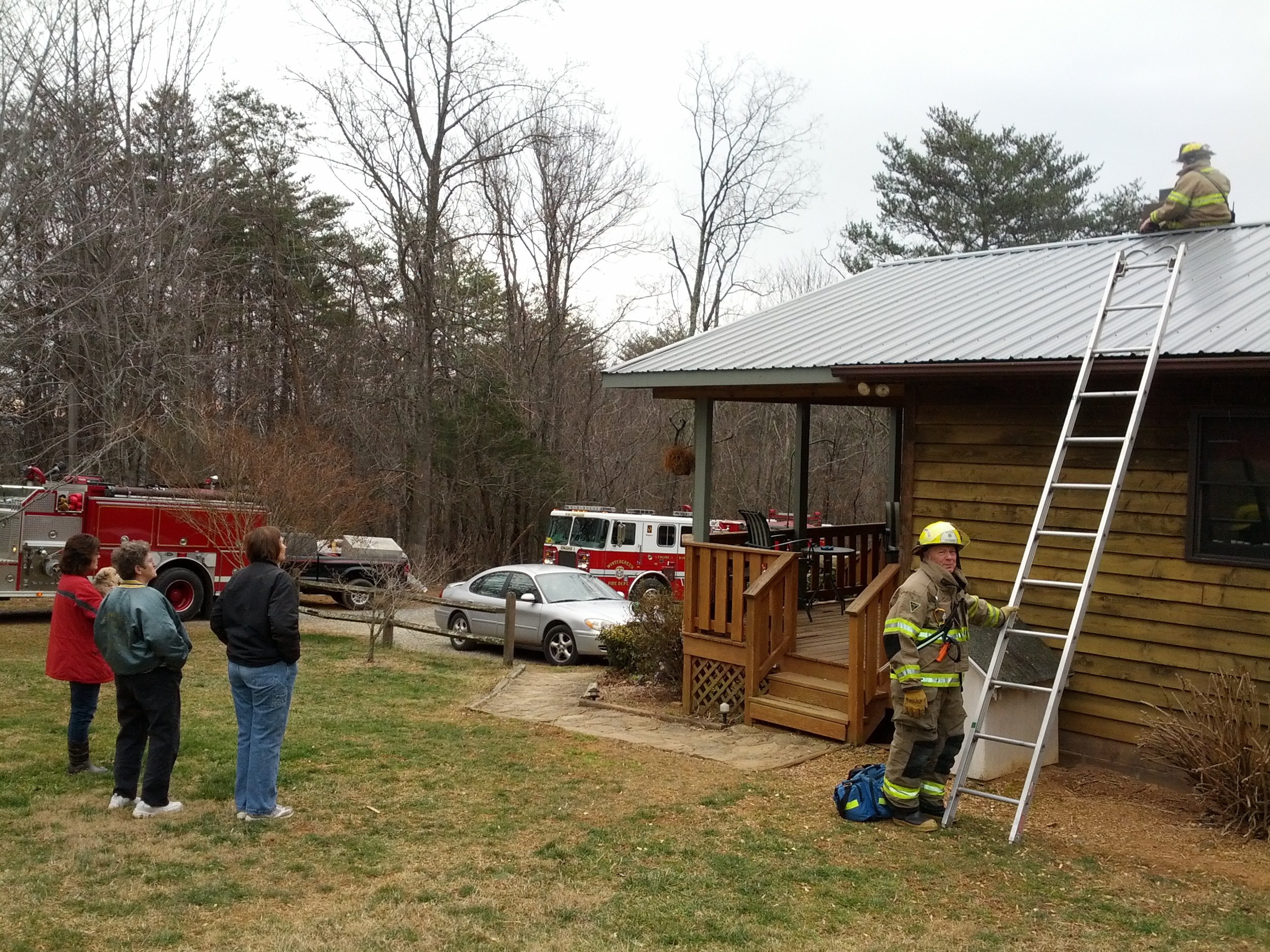 Chimney Fire in Rockfish first due