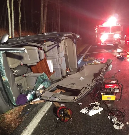 Motor Vehicle Crash on Wintergreen Drive