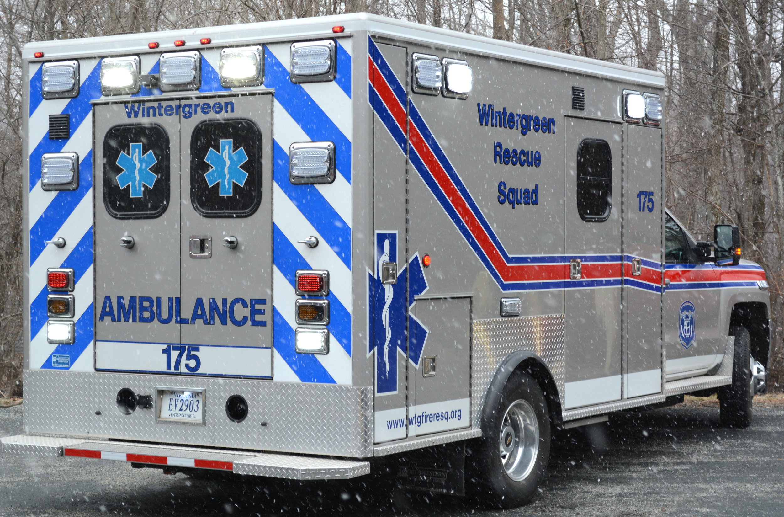 Medic 175 - 4x4 2015 Chevy ALS Ambulance. This unit is equipped with a full complement of Advanced Medical Supplies and LED lighting.