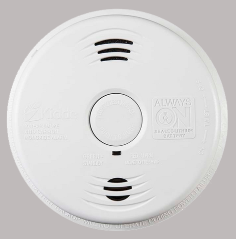 Battery Smoke Alarm with Photoelectric and Ionization Sensors