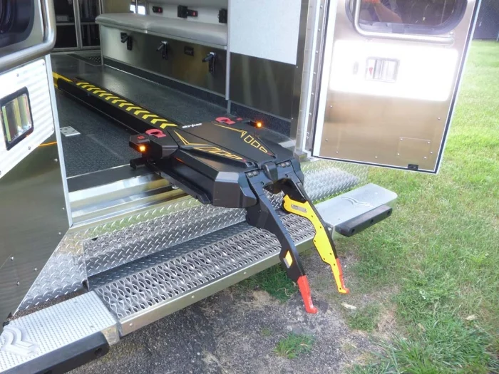 Prior to this innovation of this "power load” and retention system there had been no change in the way cots are mounted inside ambulances (in the US) since the 1970s. 