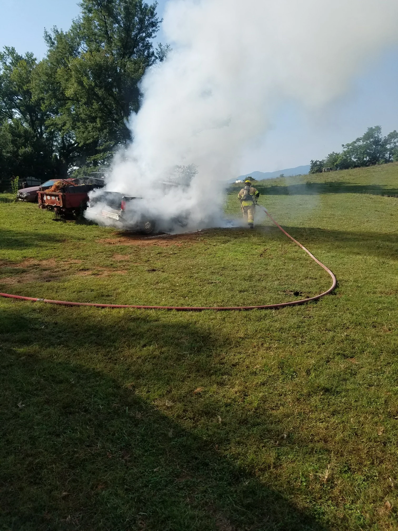 Car Fire - Afton