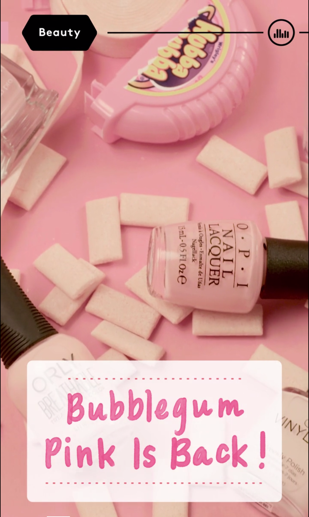 Bubble-gum Pink Nail Trend