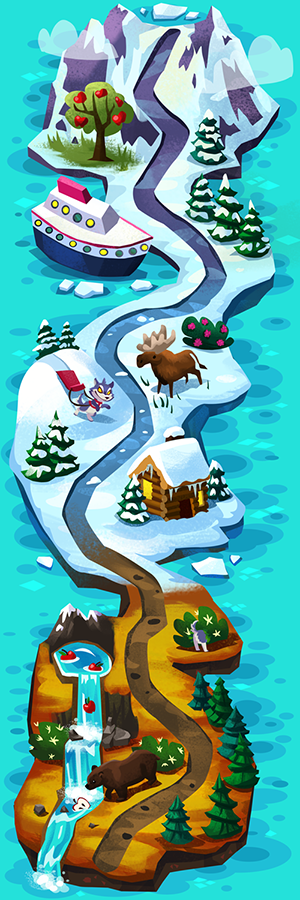 Alaska Map - Fruit Splash Mania