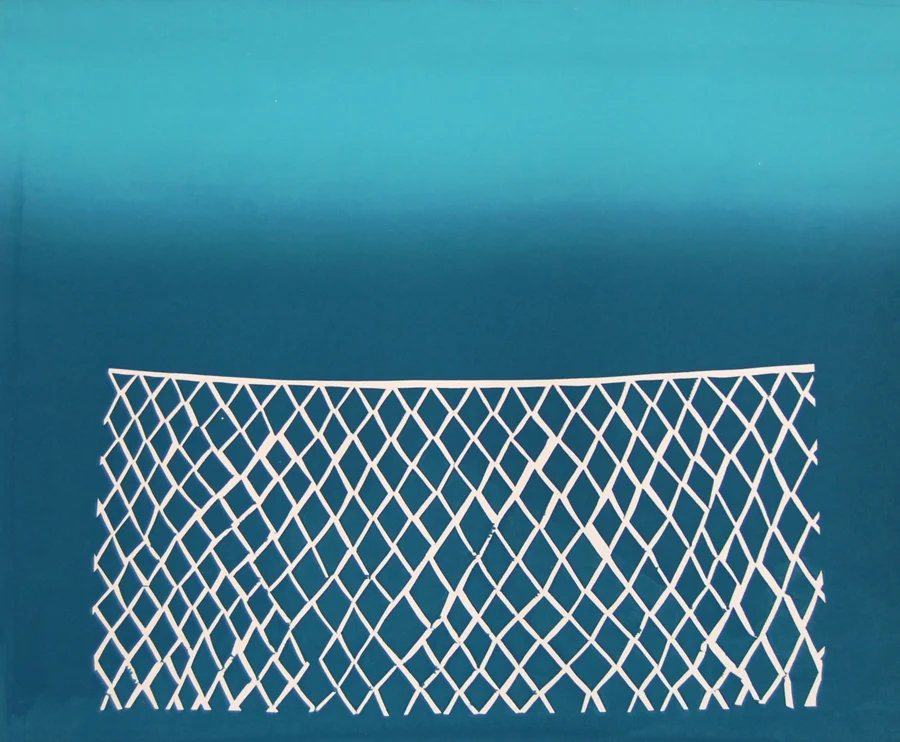 Trespass , Monoprint, Maddie Miller and Emily Gadzinski, 2016 Image courtesy of Makeshift .