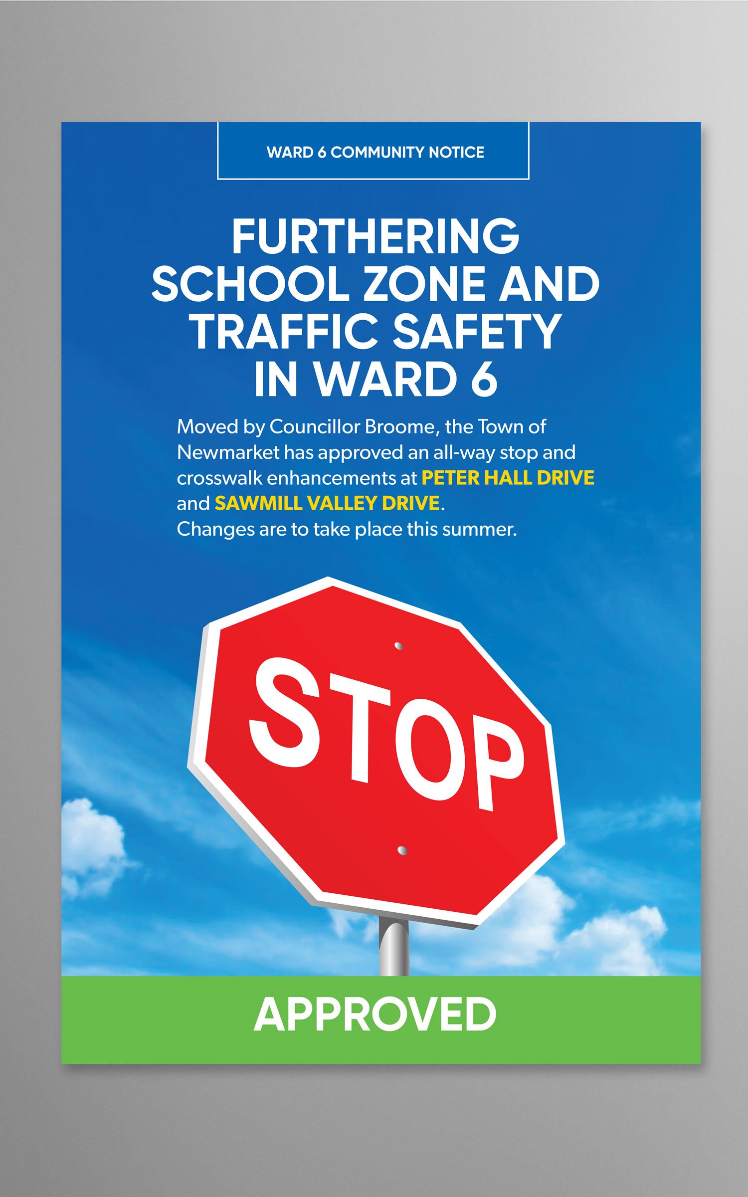 Further Ward 6 Road Safety Updates