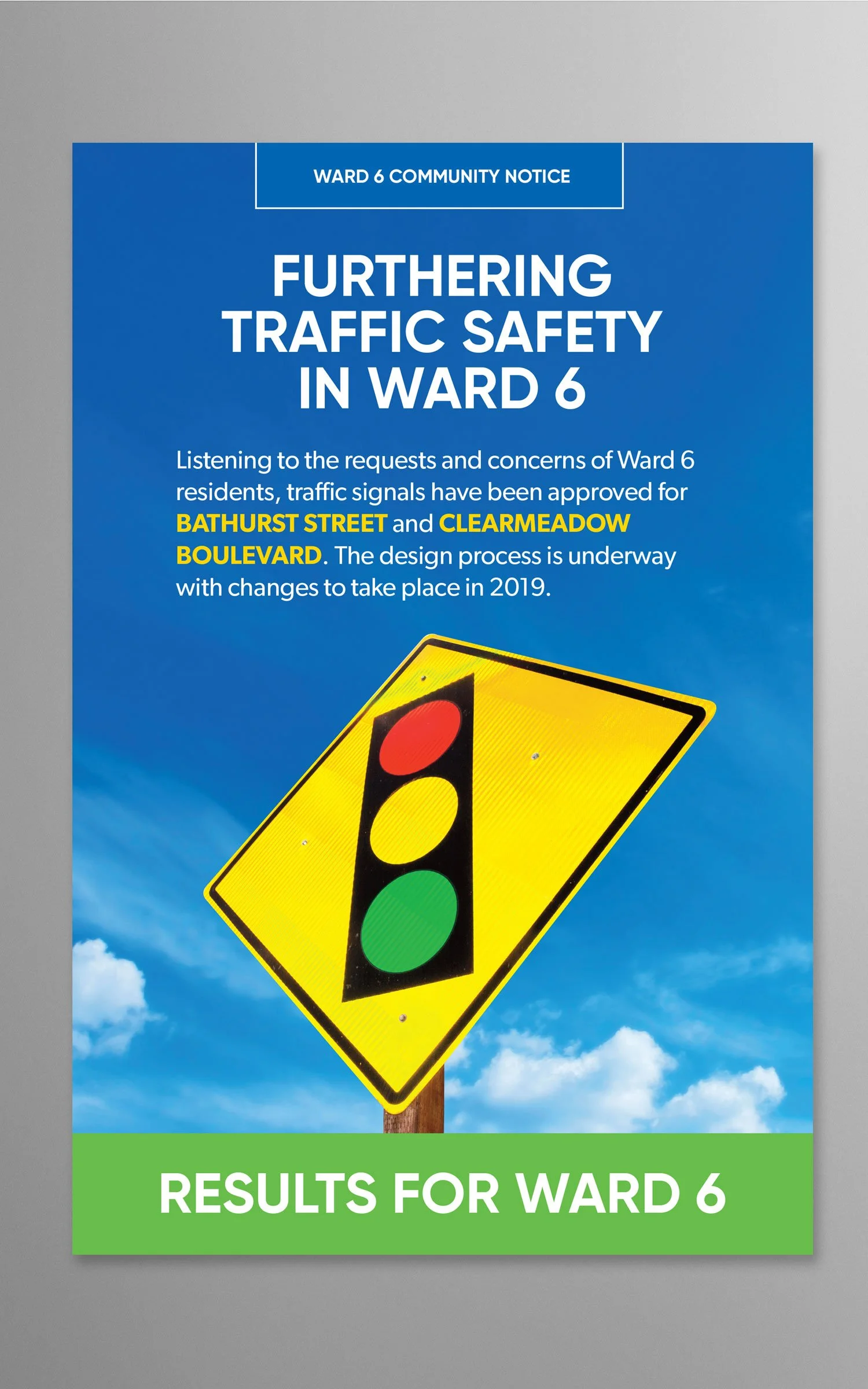 Further Ward 6 Road Safety Updates
