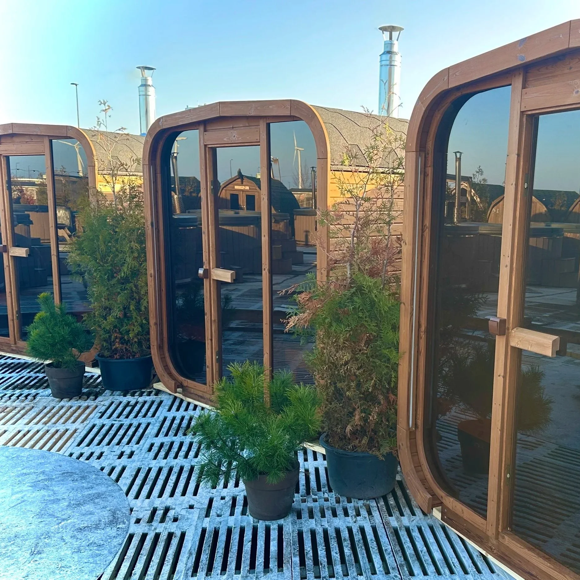 The Freyja, Frigg and Sif saunas at CopenHot in Copenhagen