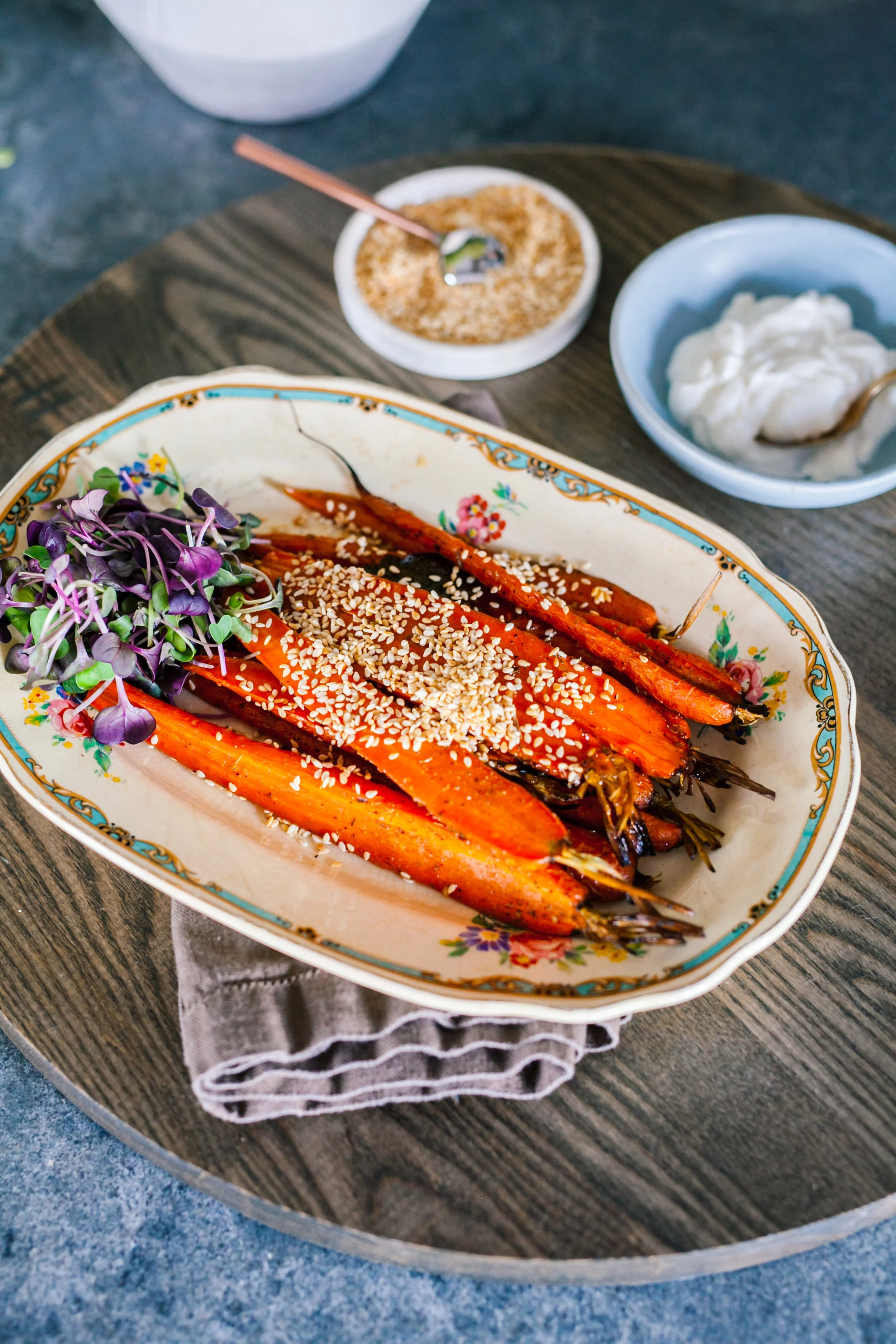 Roasted Sesame Carrots