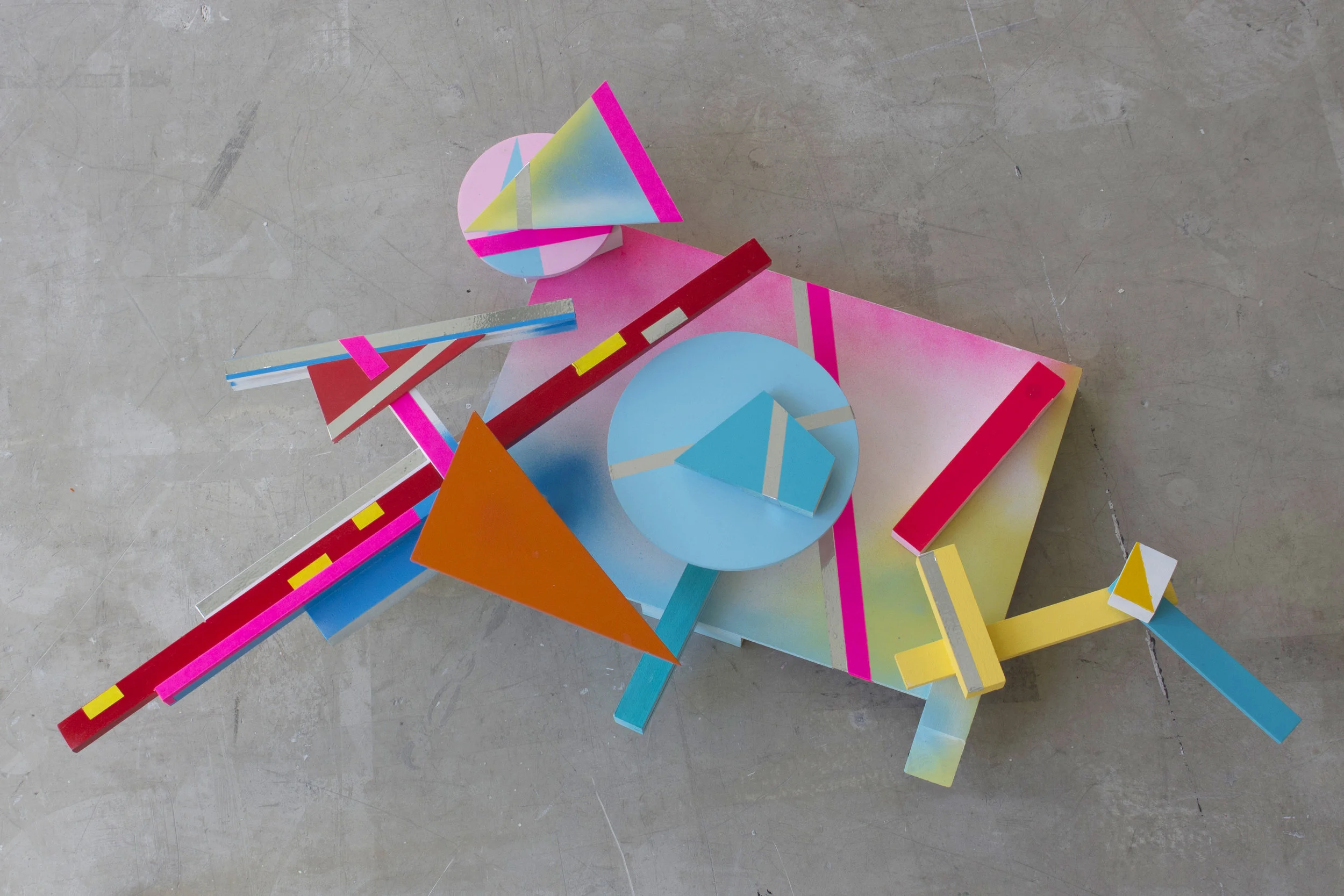   Sullivan Machine #06. &nbsp;Painted wood, 2016. 34" x 23" x 6". 