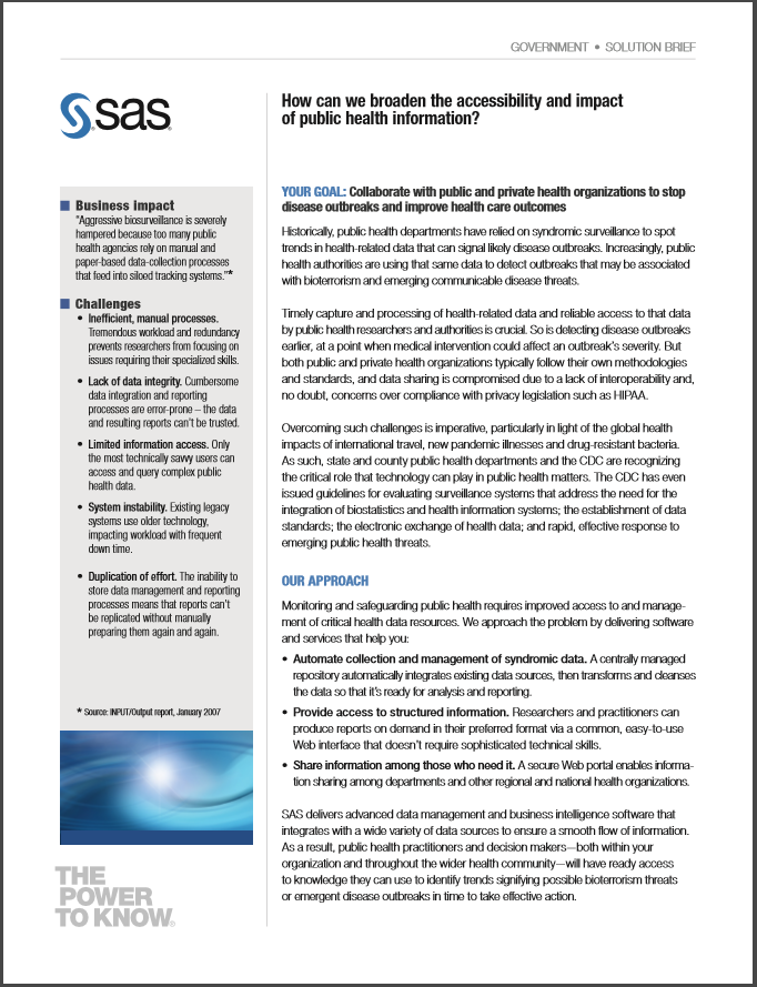 Solution Brief: Public Health IT System Integration
