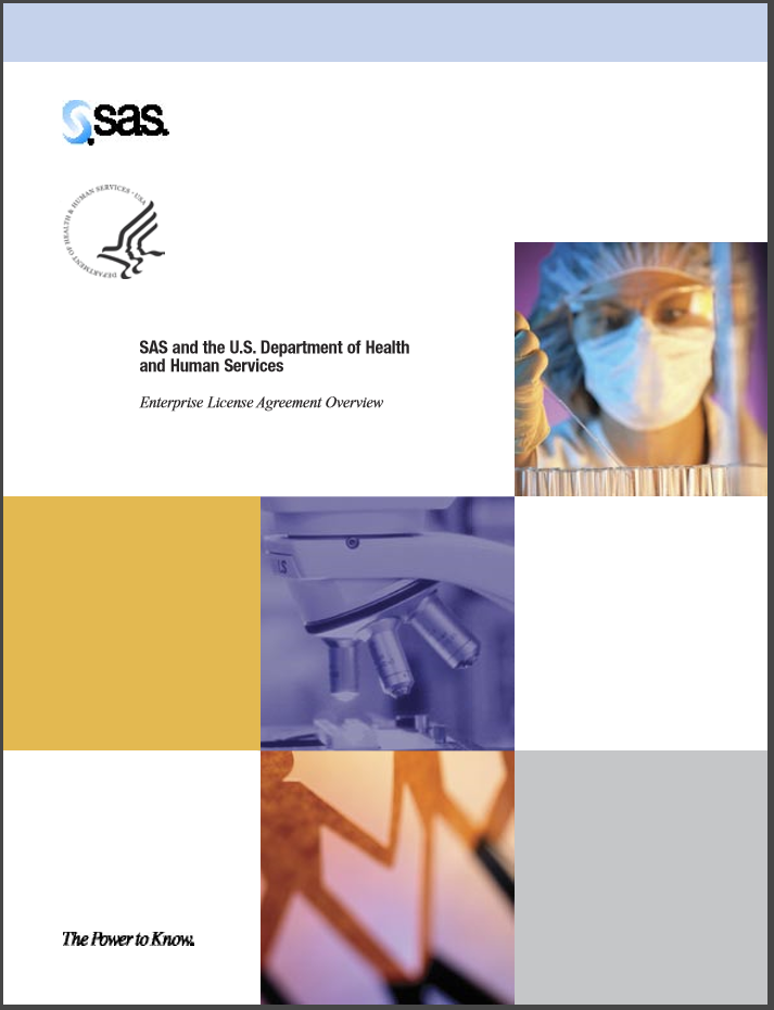 Brochure: SAS and U.S. Department of Health and Human Services License Overview