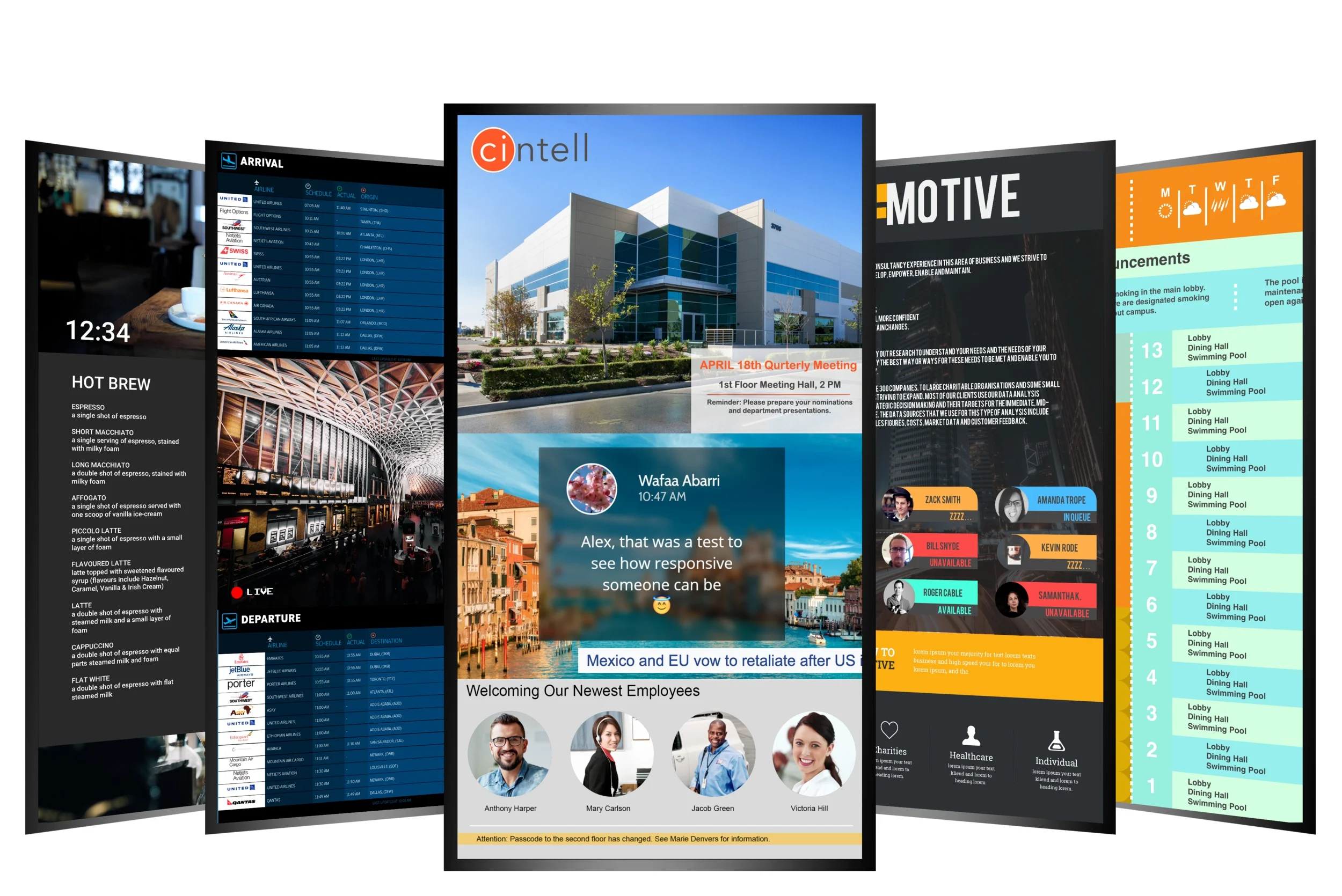  Digital Signage Display UI 