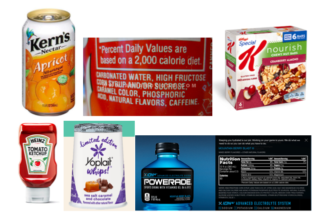 examples of high fructose foods