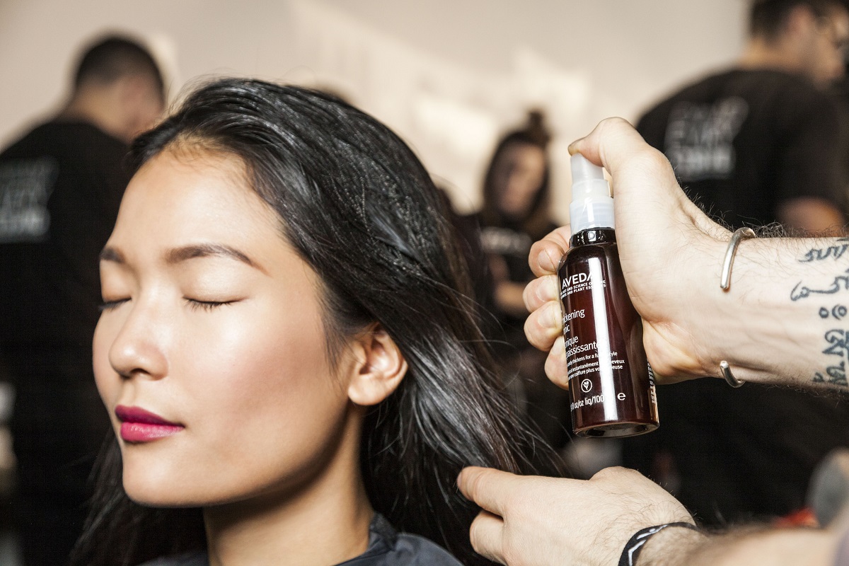 Prep hair... - #aveda #makeup #livingaveda #nyfw