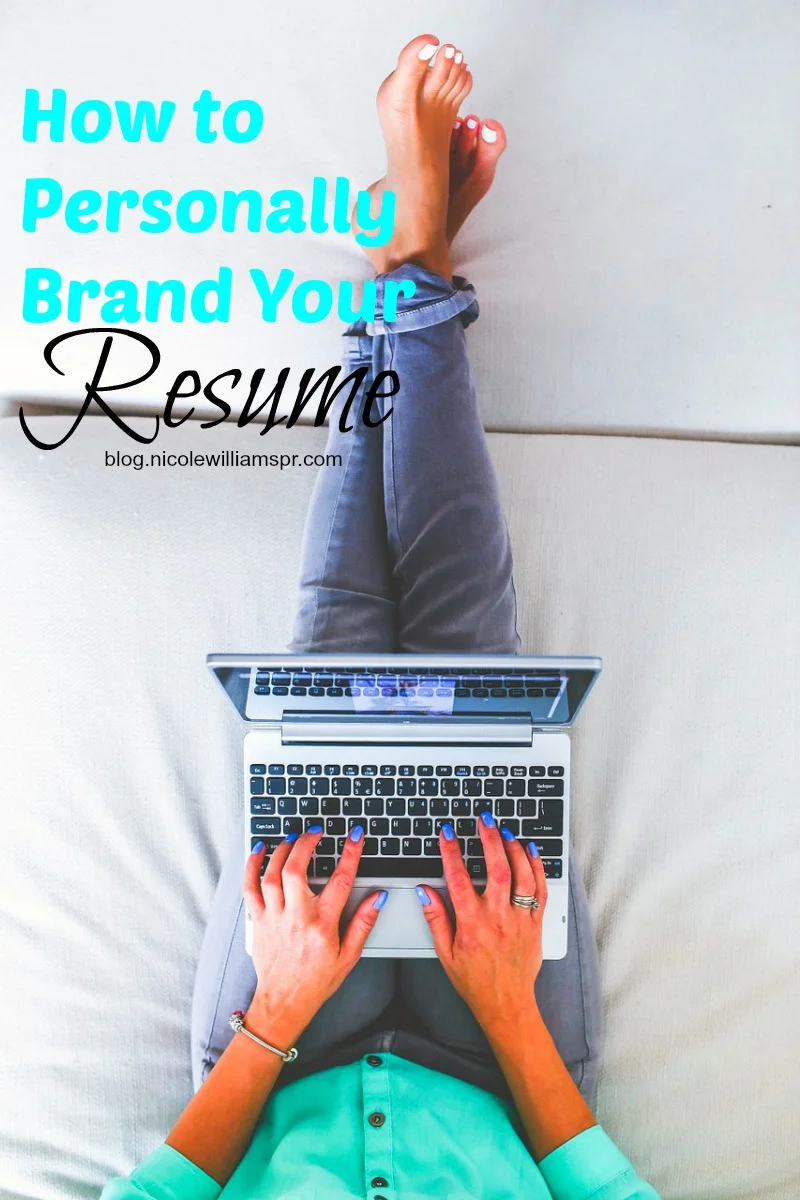 4 ways to personally brand your resume. #careertips #personalbranding