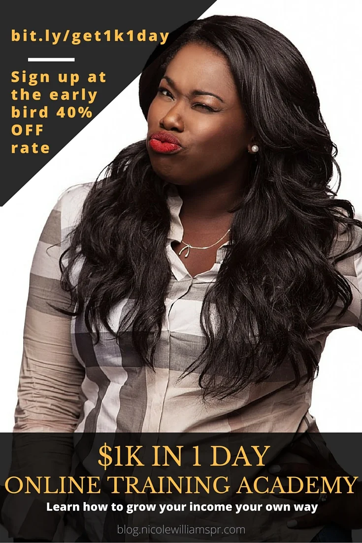 Monetize your skills and passion with 1K1Day. #MonetizeThyself #personalfinance#