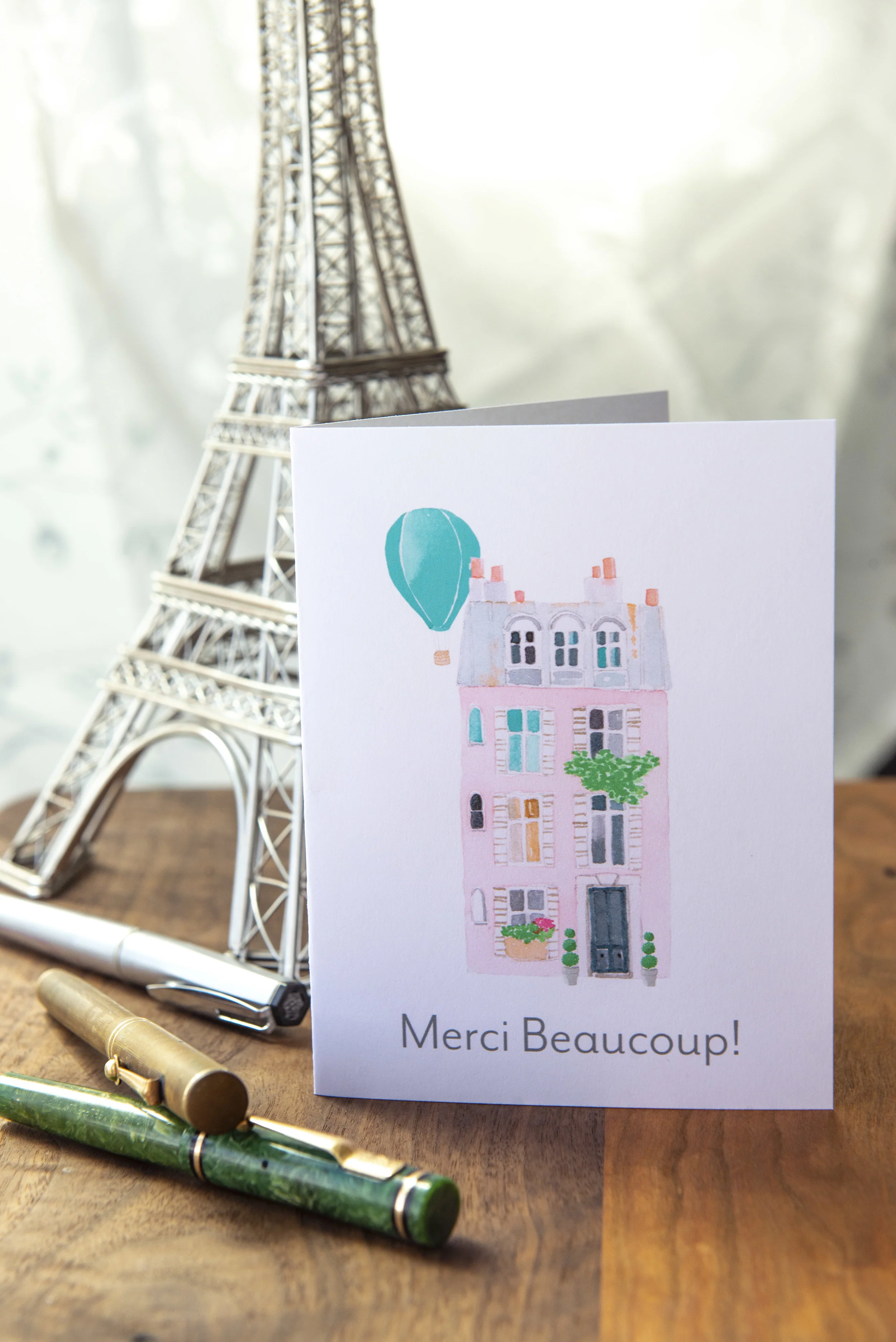 Paris party printables, hand painted in watercolor!  Digital download.  The simplest and cutest way to throw a French themed party!  Includes invites, bunting, thank you cards and more.