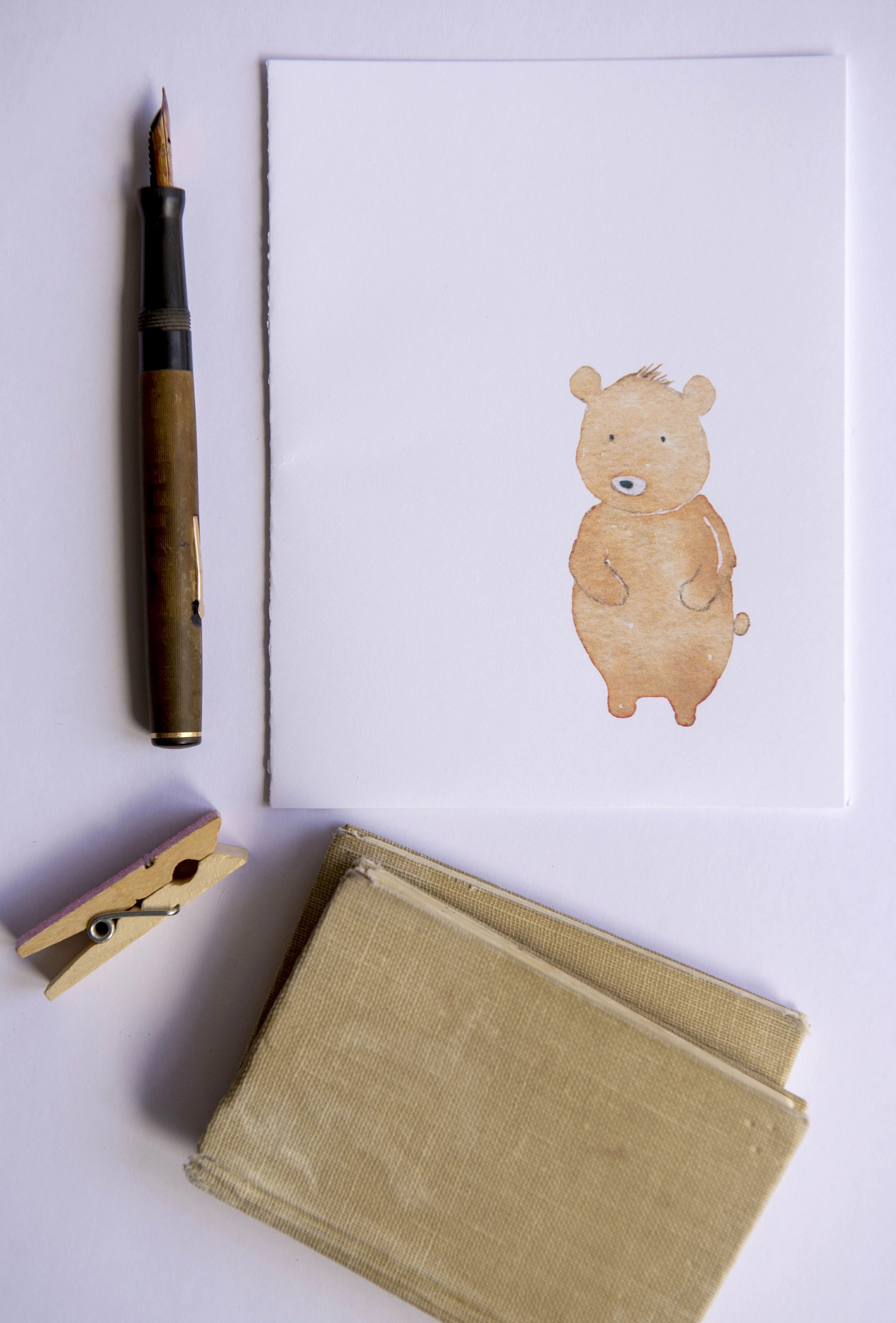 Printable watercolor greeting cards. Download once and print again and again!  Prints (2) cards per 8.5x11 inch paper. 