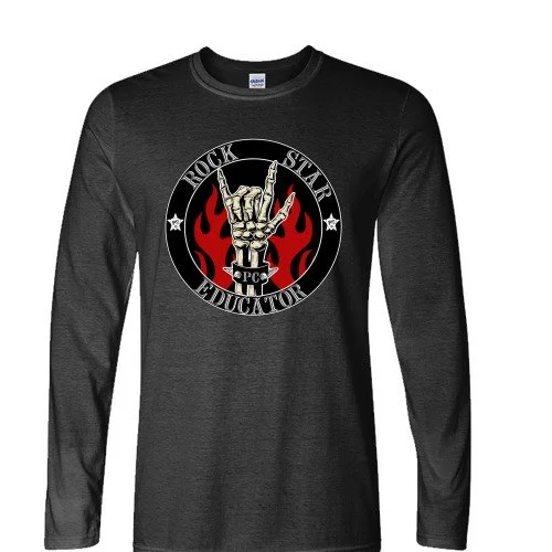 Rock Star Educator Long Sleeve Unisex T-Shirt Black