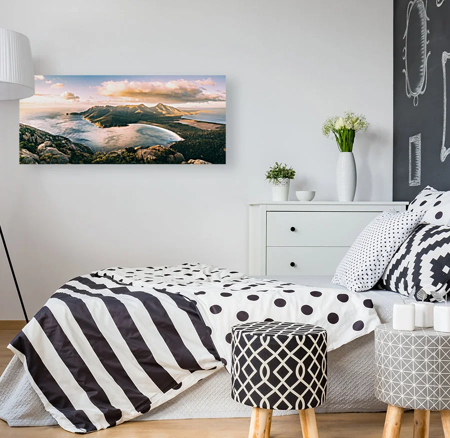 Wine Glass Bay Panorama from Mt Amos