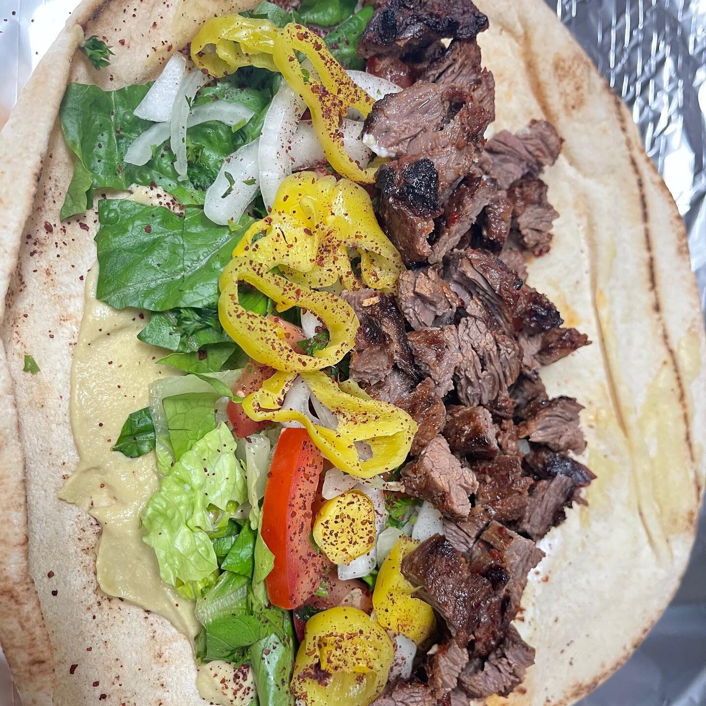 What&rsquo;s better than an easy sandwich on a summer day? 

Here&rsquo;s our Beef shish sandwich. The customer added jalape&ntilde;o hummus, garlic and pepperoncini! 
.
#summerfood #summer #armenian #armeniansandwich #smallbusiness #burbankeats #loc