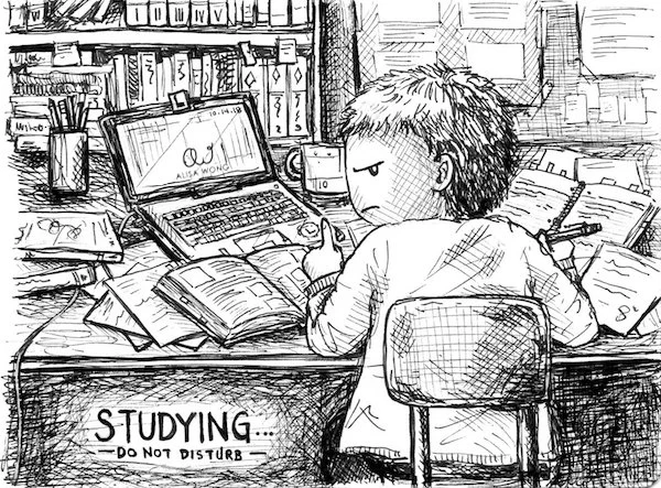 Studying...