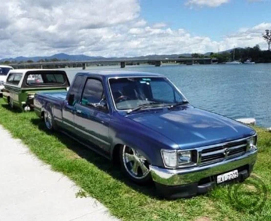 In the theme of the bagged trailers at #ecc is the hilux Andrew built many years back. @620ratsun has been a consistent supporter of the event for the past two decades.
#ecc2023 #eastcoastcruisethecompound #eccthecompound #ecccrunch #shouldahalfwayed