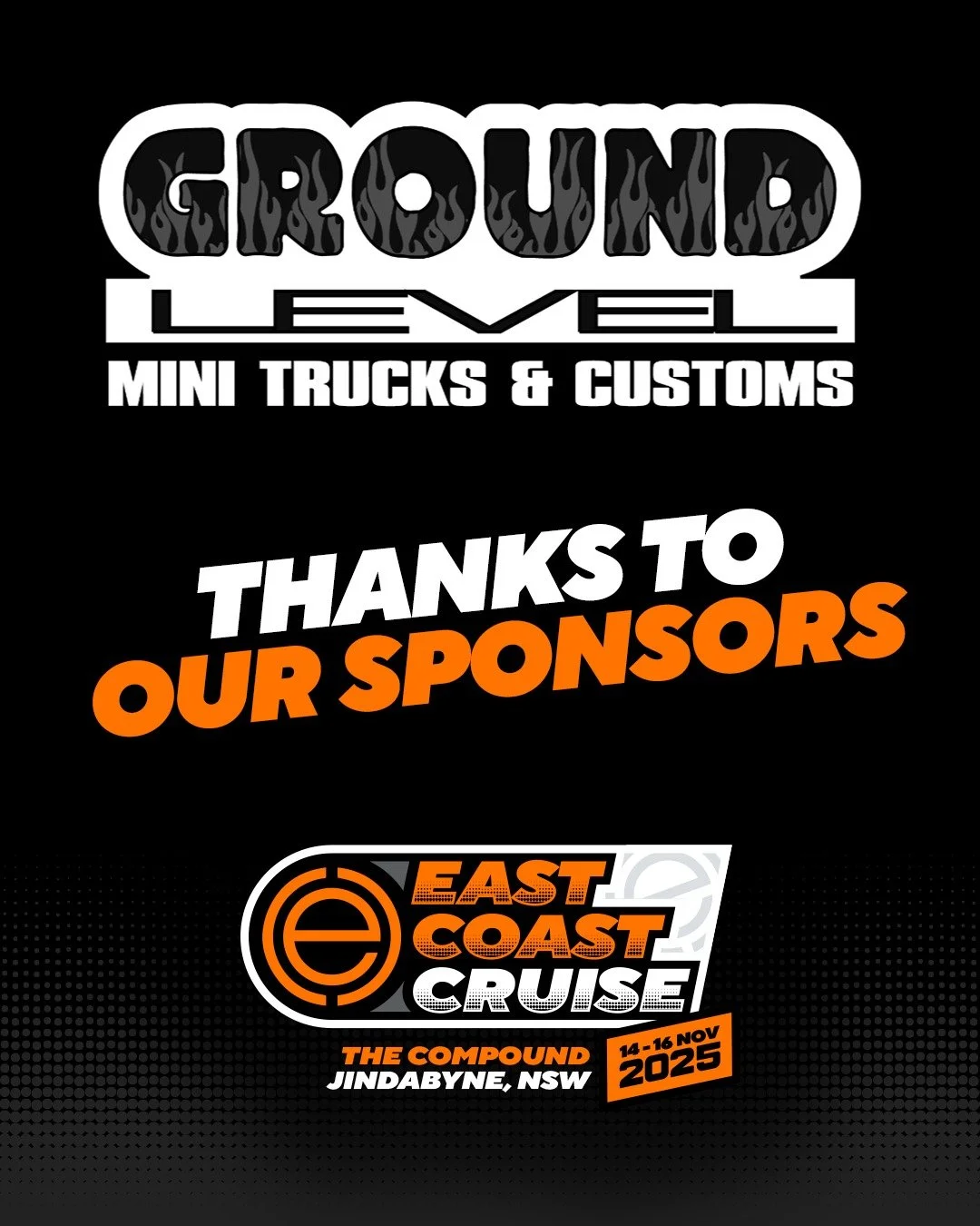 Before I share the rego and hotel information tonight, I want to give the BIGGEST shoutout to Ground Level Minitrucks and Customs, who have gone over and above as a club by sponsoring the Presentation Night!!
These guys are foundational—they&rs
