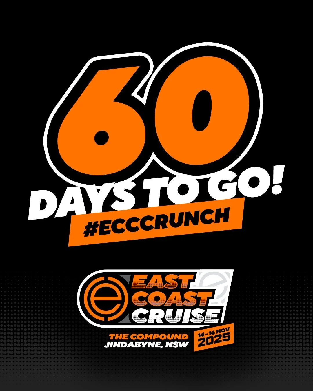 Theres now 60 days to go till ecc 2025!
-Russ (e) crew
#eccthecompound #ecc2025
visit www.eastcoastcruise.com