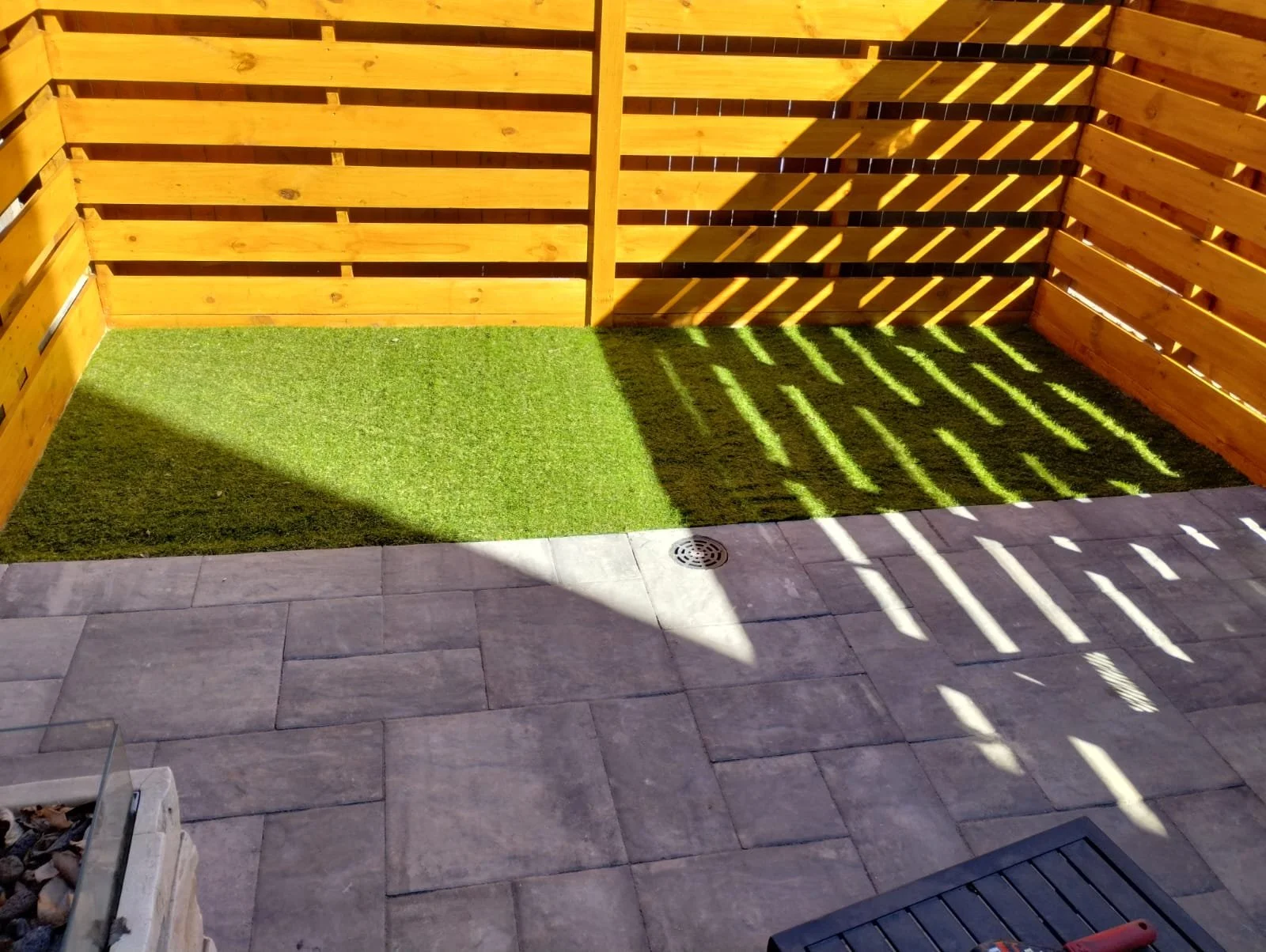 New fence, pavers and turf