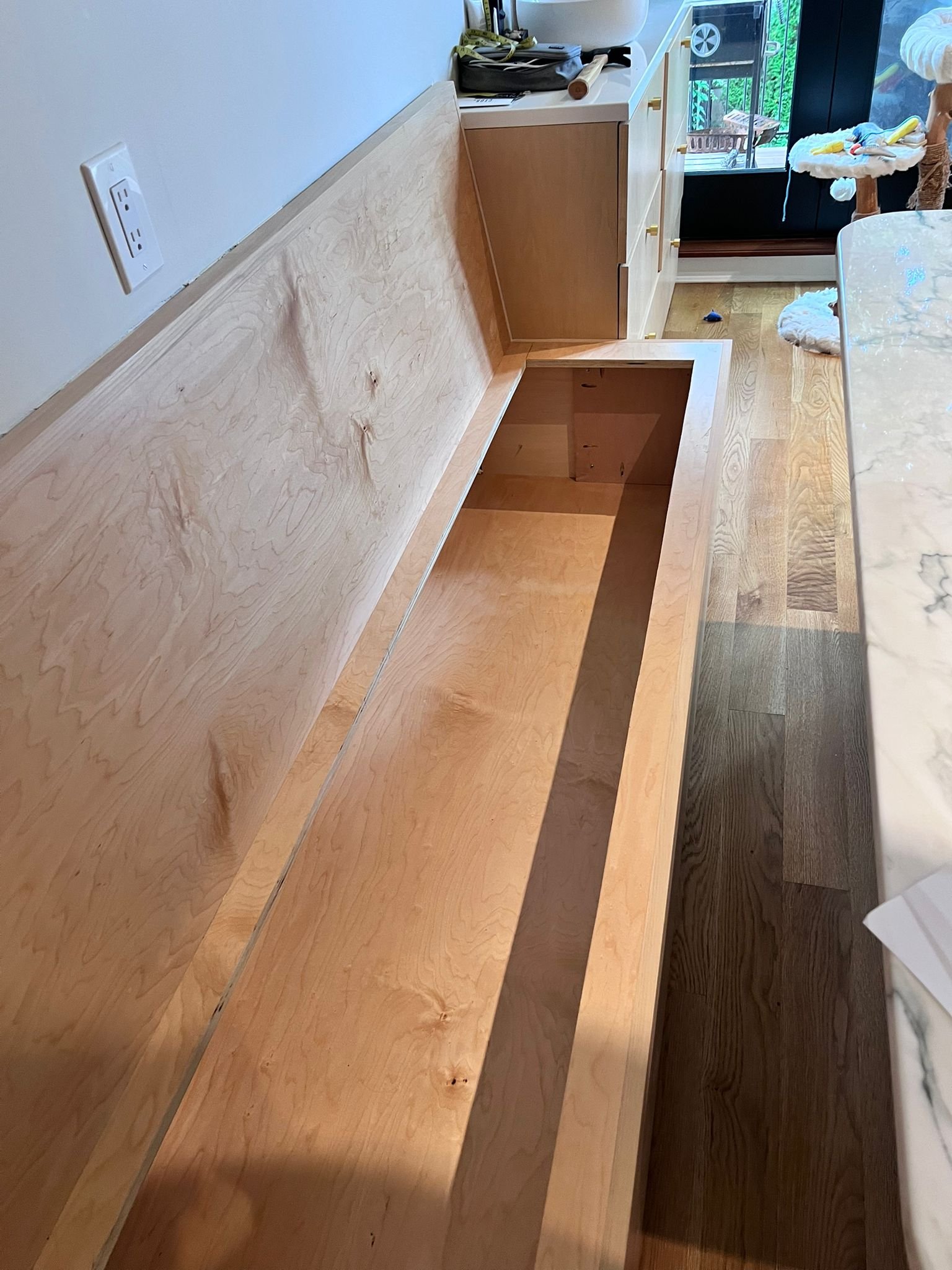 Custom storage bench