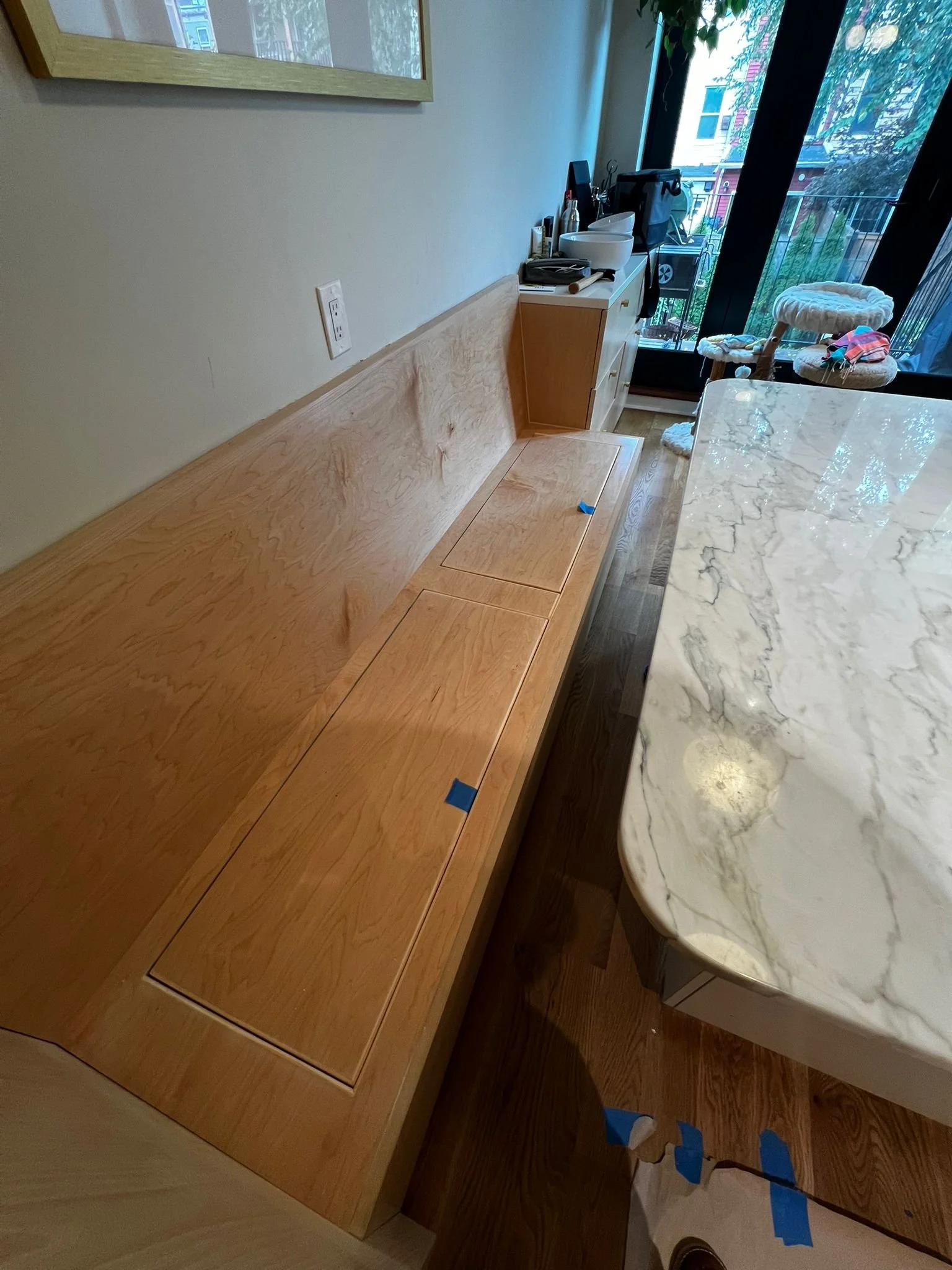 Custom storage bench