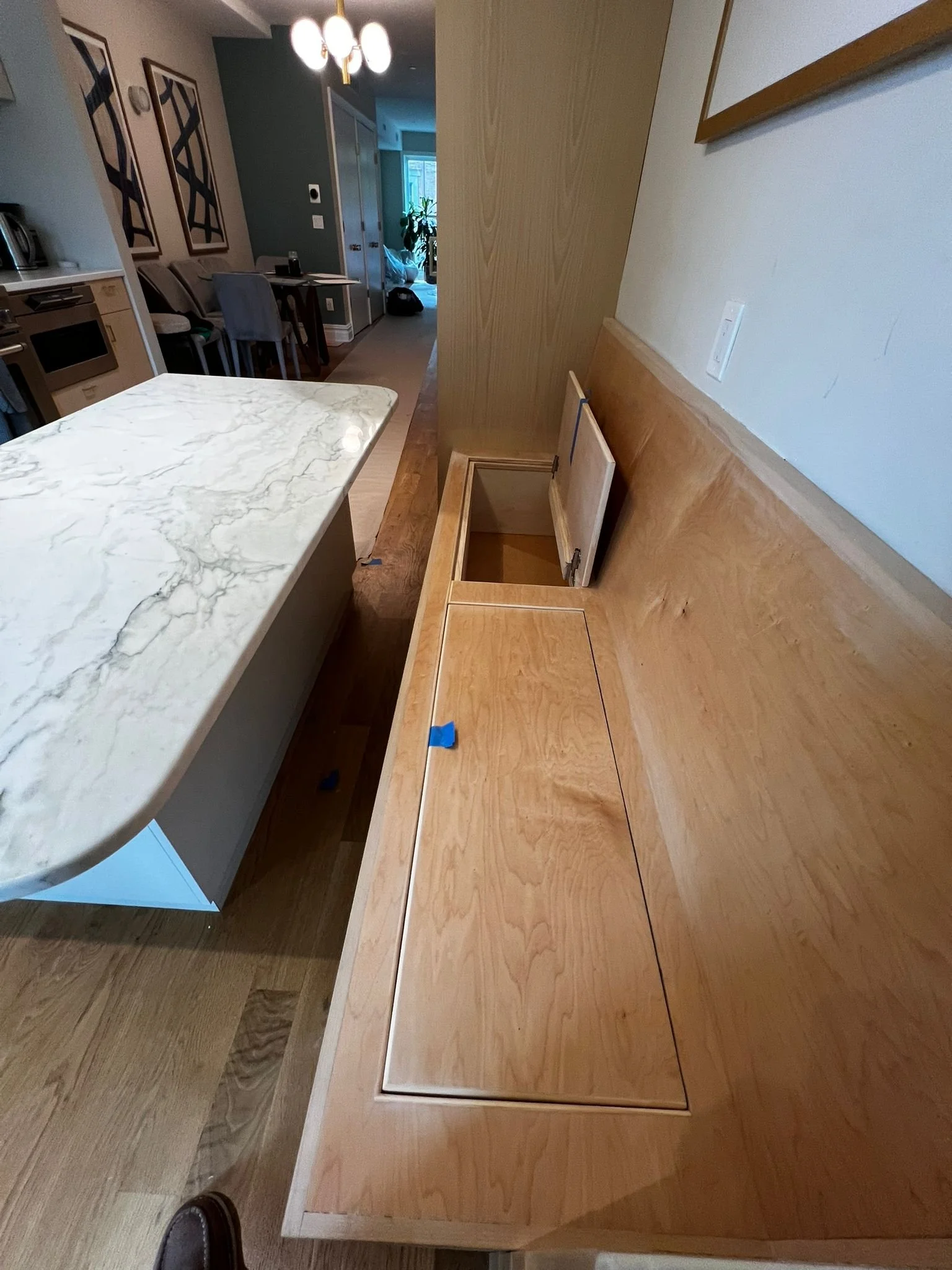 Custom storage bench